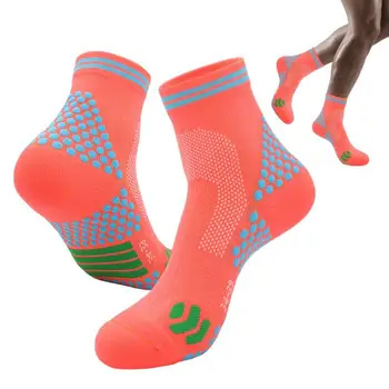 Дишащи атлетични чорапи за глезена По-високи бустерни чорапи с удобни тъкани инфрачервени чорапи за домашно свободно време Бягане Колоездене