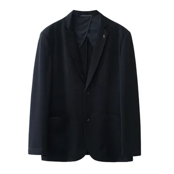 5772-2023 Есен и зима нов продукт мъжки костюм бизнес случайни простота решетка единично западно яке мъжки топ палто