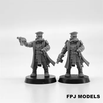28mm мащаб модел комплект Grim Guard командир смола модел небоядисани смола комплект миниатюрни Wargame войник фигури настолна игри