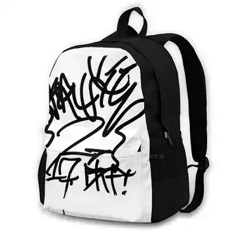 Krusty Handstyle Raw Graffiti Tag Раници за училище Тийнейджъри Момичета Пътни чанти Krusty графити Throwie Street Art спрей изкуство