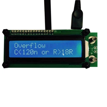 ESR01 Autorange индуктивност тестер 20000 брои капацитет ESR съпротивление SMD компонент тестер USB мощност с задна светлина