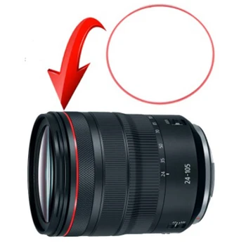 1Pcs Нов червен индикаторен пръстен Червена линия кръг за Canon EF 24-105mm 24-105 F / 4L IS USM Части за ремонт на обективи