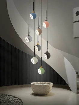 LED сферична висулка светлина магнитно регулируем ъгъл скандинавски цвят ресторант висящи таван ALamp вътрешен хол бар