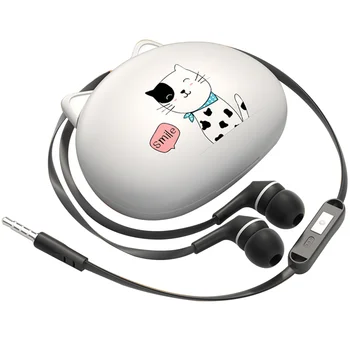 Универсални кабелни слушалки Преносими слушалки Основни кабели за поставяне в ушите Компютър Силиконови капачки Геймърски телефонни слушалки