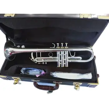 Stradivarius Top Trumpet LT190S-85 Музикален инструмент Bb Тромпет позлатен професионален клас музика Безплатно