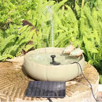 Слънчева енергия плаващ фонтан водна помпа безчетков мотор слънчев фонтан за птица баня езерце градина басейн слънчева декоративна фонтан