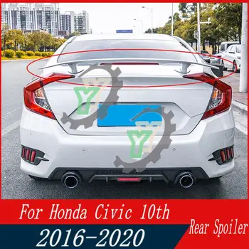 Висококачествен ABS пластмасов автомобил заден багажник спойлер задно крило устна тапицерия за Honda Civic 10th 2016 2017 2018 2019 2020 Автомобилен аксесоар