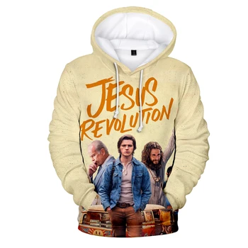 Jesus Revolution Movie Hoodie Унисекс суичъри с дълъг ръкав Жена Мъж Пуловер с качулка Harajuku Streetwear 3D дрехи
