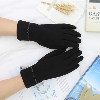Дамски немски руно топли ръкавици с T-Ouch екран за показалеца зимни ръкавици за женски топли Guantes Invierno Mujer