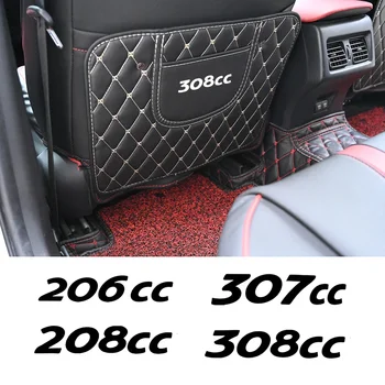 Car Anti-Child-Kick Pad Водоустойчив капак за защита на облегалката на седалката за Peugeot 206CC 207CC GTI 208 CC 306CC 307CC 308CC GT аксесоари