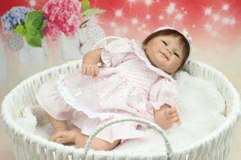 Безплатна доставка НОВ гореща продажба реалистичен прероден бебе кукла едро меки истински докосване бебешки кукли коледен подарък