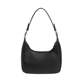 корейски стил голяма пазарска чанта за жени момиче рамо чанта подмишници чанти отдих чанта подмишниците чанти мода дама чантата черно/бяло