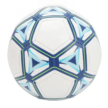 Футболна топка PVC футболна топка Стабилна ефективна експлозия на полет Доказателство за синьо бяло стареене Устойчива на стареене висока устойчивост за игра