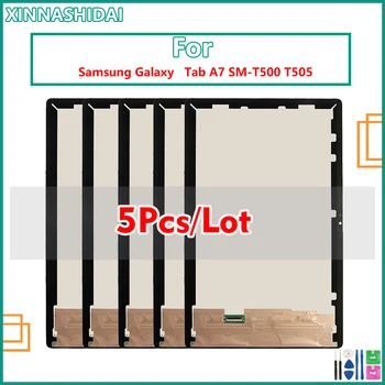 5Pcs/Lot За Samsung Galaxy Tab A7 10.4 (2020) SM-T500 T505 T500 LCD дисплей сензор за докосване Стъклен екран дигитайзер събрание