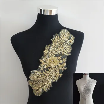 Аксесоари за шиене на цветя DIY сватбена рокля Fabri деколте кръпка фалшива яка облекло дизайн декор дантела яка деколте