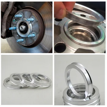 4PCS Алуминиеви автомобилни колела главина центрични пръстени колело отвор дистанционер център пръстен 67.1-56.1 67.1-59.1 67.1-60.1 67.1-64.1 67.1-66.1