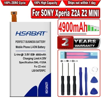HSABAT 100% Нова 4900mAh LIS1547ERPC батерия за SONY Xperia Z2A Z2 MINI Z2mini ZL2 SOL25 D6563