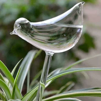  Висококачествено автоматично устройство за поливане на цветя Растителна поливна самополиваща се глобуса Форма на птица Ръчно издухана ClearPlastic Aqua Bulbs