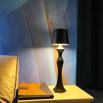 Минималистичен кабинет спалня нощно шкафче лампа дизайнер артистични декоративни акумулаторна настолна лампа