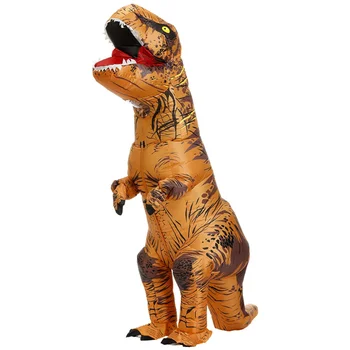 Възрастни деца T-Rex надуваеми динозавърски костюми костюм рокля аниме парти косплей карнавал Хелоуин костюм за мъж жена