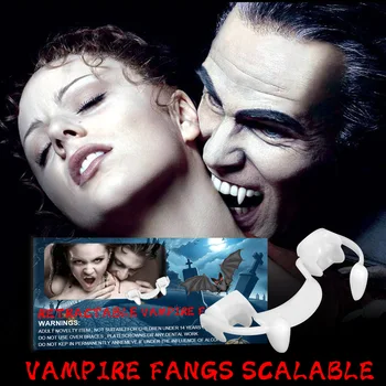 Хелоуин Персонализирани вампирски зъби Хелоуин парти Косплей реквизит Реалистични вампирски зъби Хелоуин тематични парти услуги