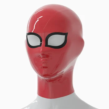 Мъже латекс маска персонализирани жени маска за лице секси възрастни косплей фетиш маски аксесоари с цип AA006