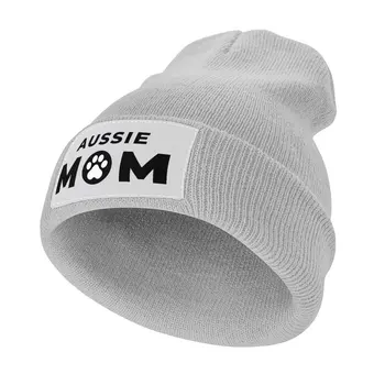 Aussie Mama плетена шапка Спортни шапки Snapback капачка Шапка с дива топка Мъжка шапка Дамска
