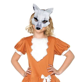 UnisexHalloween Cosplay маска Елегантни маски Карнавална спирала Подпори EVA половин покритие за лице Fox маска фантазия рокля партита декорация