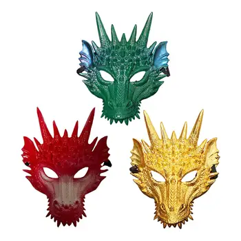 3D дракон маска възрастни фантазия животински маска за нощен клуб карнавал фантазия рокля