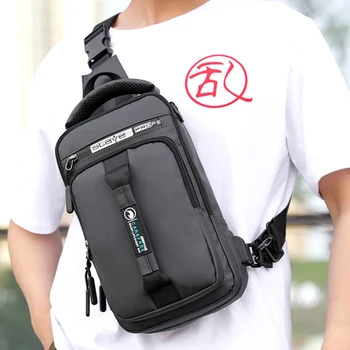 Нова многофункционална чанта за кръстосано тяло за мъже Анти-кражба рамо пратеник чанти мъжки водоустойчив зареждане USB чанта случайни мъкна 가슴 가방