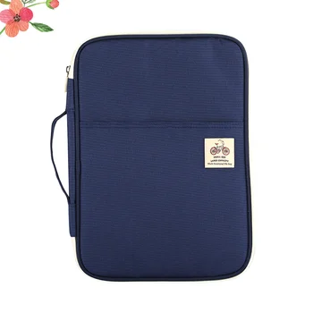Многофункционална чанта за документи A4 Преносими мъже жени Организатор на портфолио Пътуване Бизнес пътуване Zipper куфарче за съхранение