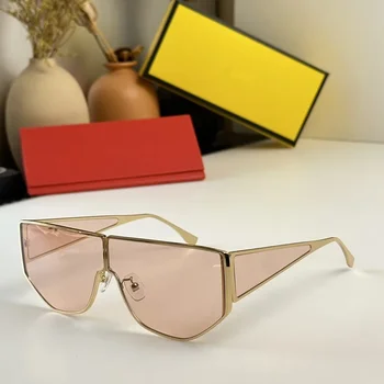 Мода Нередовни квадратни слънчеви очила Дамски звездни модели Любими слънчеви очила Жени Луксозна марка дизайнер Реколта градиент Oculos
