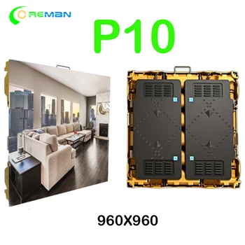 Epistar чип smd3535 открит p10 под наем led дисплей екран 960X960mm кабинет pantalla доведе publicidad P8 P6 P5
