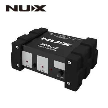 NUX PML-2 Mini Looper True Bypass Design Mini Dual Looper Line Selector Switch A / B сигнал MIDI дистанционна функция