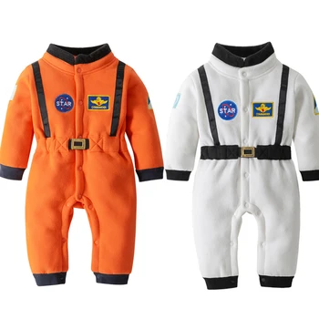бебе космически астронавт костюм есен зимни дрехи за малко дете момче момиче гащеризон Хелоуин аниме косплей облекло 9 12 18 24 36 месеца