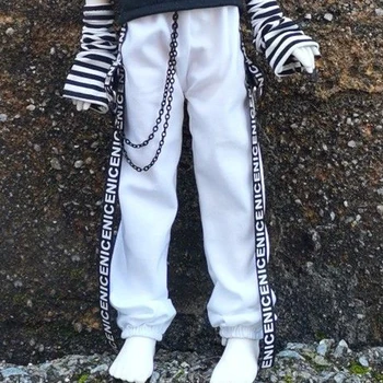 30/45/60cm Дрехи за кукли Панталони за 1/3 1/4 1/6 мъжки женски Bjd кукла черно/бяло DIY момиче играчки обличане мода кукла аксесоари