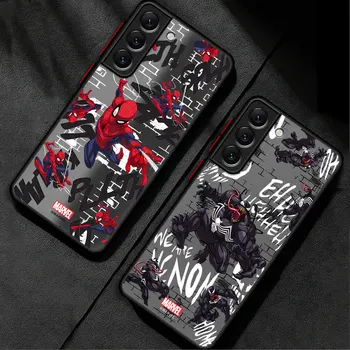 Калъф за телефон за Samsung Galaxy S23 Plus S20 FE S21 S22 Note 20 Ultra S10 Lite Note 10 a14 a12 Cover Legendarys Spider-Man Venom