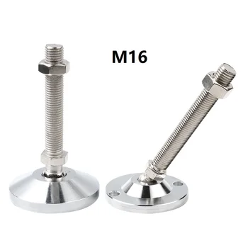 M16 резба Тежкотоварни мебели универсално регулиращо краче Метална глава с топка регулируема въглеродна стомана регулира крака Изравняване крака