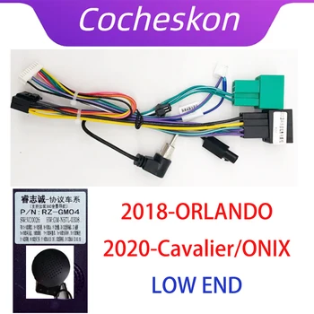 Car Radio CANBus кабел Android Head Unit 16 пинов декодер за захранване за 2018 ORLANDO 2020 Кавалер ONIX