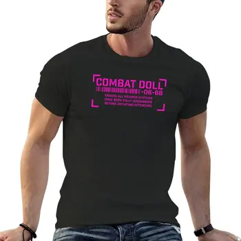 Combat Doll тениска персонализирани тениски Къс ръкав реколта тениска Къса тениска черни тениски за мъже