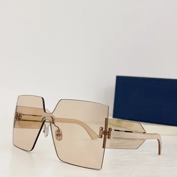 Fancy смола без рамки горещи тенденции продукти МОДНИ слънчеви очила за жени реколта ретро марка дизайнер жена UV400 слънчеви очила