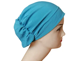 Хиджаб Caps Висока Strecth ислямски INNER CAP Ruffle Нова женска шапка Chemo MUSLIM UNDERSCARF
