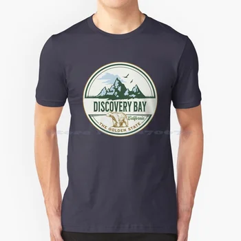 Discovery Bay California Vacation Ca Souvenir Badge T Shirt 100% Cotton Tee Discovery Bay California Discovery Bay City