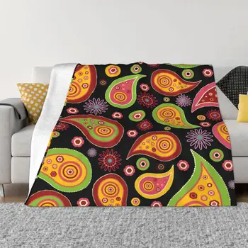 Мода Пейсли Чикано Бандана стил одеяло фланела пролет/есен многофункционален топло хвърлят одеяло за дома кола покривки
