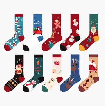2023 нови творчески коледни чорапи снежен човек Дядо Коледа карикатура чорапи есен зима