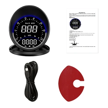Car Digital HUD за Head Up Display Gauge Overspeed Speedometer Warning Alarm Me