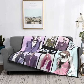 Нана Осаки Комацу Шиничи плюшено одеяло класически аниме манга смешно хвърлят одеяла за дома хотел диван плюшени тънки юрган