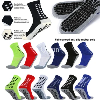 Компресионни чорапи Спортни чорапи против хлъзгане Футболни чорапи за мъже Калцетини Неплъзгащи се футболни мъжки дебели спортни чорапи Tube