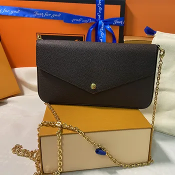 Частна персонализирана чанта Луксозна дизайнерска марка Луксозна чанта за тяло Дамска мода чанта за рамо Естествена кожа платно съобщение чанта
