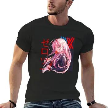 Zero Two, Darling In The FranXX, Strelitzia, Nine Iota, Oni, Anime Girl, Waifu T-Shirt бързосъхнеща тениска мъжка тренировка риза